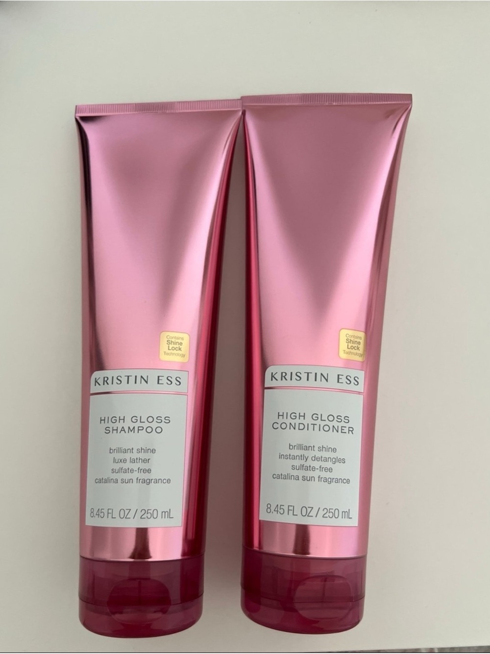 Kristin Ess High Gloss shampoo and conditioner